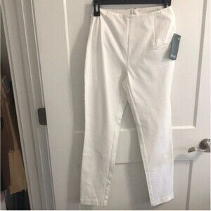 NWT Lysse White Twill Cigarette Pant SZ XS